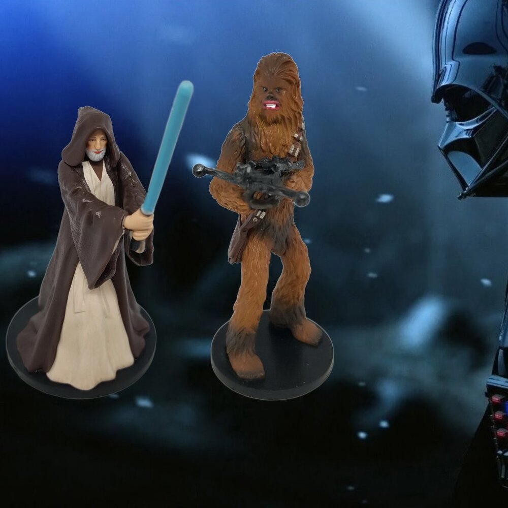 Set of 2 Star Wars PVC Figure Disney 4" (Loose) Original Disney Stores